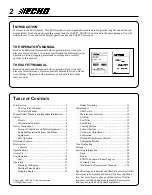 Предварительный просмотр 2 страницы Echo 02006801 Operator'S Manual