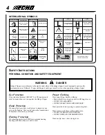 Предварительный просмотр 4 страницы Echo 02006801 Operator'S Manual