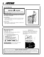 Предварительный просмотр 6 страницы Echo 02006801 Operator'S Manual