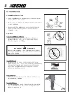 Предварительный просмотр 8 страницы Echo 02999999 Operator'S Manual