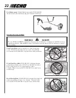 Предварительный просмотр 22 страницы Echo 02999999 Operator'S Manual