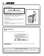 Предварительный просмотр 6 страницы Echo 05999999 Operator'S Manual