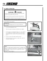 Preview for 14 page of Echo 06001247 Operator'S Manual