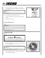 Preview for 20 page of Echo 06001247 Operator'S Manual