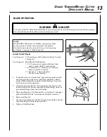 Предварительный просмотр 13 страницы Echo 07001001 Operator'S Manual