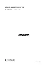 Preview for 24 page of Echo 1-E Operator'S Manual