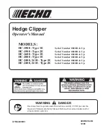 Echo 2410 - Type 1E Operator'S Manual предпросмотр