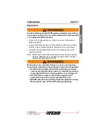 Предварительный просмотр 11 страницы Echo 260SB Operator'S Manual