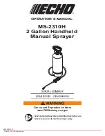 Предварительный просмотр 1 страницы Echo 500MS0000001 Operator'S Manual