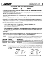 Предварительный просмотр 1 страницы Echo 999442 00120 Operation Manual