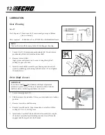 Preview for 12 page of Echo 99944200500 Operator'S Manual