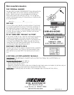 Preview for 16 page of Echo 99944200500 Operator'S Manual