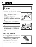 Preview for 8 page of Echo 99944200540 Operator'S Manual