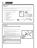 Preview for 8 page of Echo 99944200545 Operator'S Manual