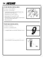Предварительный просмотр 14 страницы Echo 99944200610, SRM-2100SB, SRM-2400SB, SRM-210SB, SRM-211SB, SRM-260SB, SRM-261SB, PAS-2100, PAS-2400, PAS2601, PAS-210,... Operator'S Manual