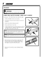 Preview for 8 page of Echo 99944200615 Operator'S Manual