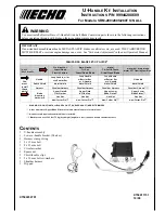 Предварительный просмотр 1 страницы Echo 99944200689 Installation Instructions Manual