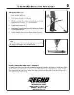 Предварительный просмотр 5 страницы Echo 99944200689 Installation Instructions Manual