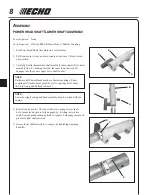 Предварительный просмотр 8 страницы Echo 99944200840 Operator'S Manual