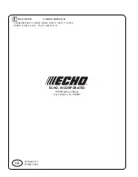 Предварительный просмотр 16 страницы Echo 99944200840 Operator'S Manual