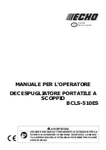 Предварительный просмотр 87 страницы Echo BCLS-510ES Operator'S Manual