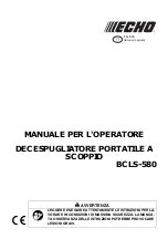 Предварительный просмотр 89 страницы Echo BCLS-580 Operator'S Manual