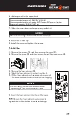 Preview for 29 page of Echo BEAR CAT EGI-2000 Operation Manual