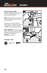 Предварительный просмотр 12 страницы Echo BEAR CAT PW2014E Owner'S Manual