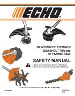 Echo BRUSHCUTTER Safety Manual preview