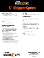 Предварительный просмотр 2 страницы Echo CH6614 (71620) Specification Sheet