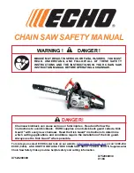 Предварительный просмотр 1 страницы Echo CHAIN SAW Instruction Manual