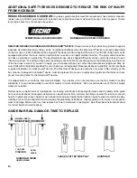 Предварительный просмотр 16 страницы Echo CHAIN SAW Safety Manual