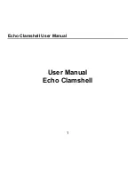 Echo Clamshell User Manual preview