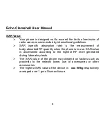 Preview for 5 page of Echo Clamshell User Manual