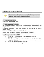 Preview for 11 page of Echo Clamshell User Manual