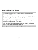 Preview for 19 page of Echo Clamshell User Manual