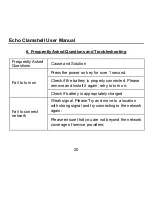 Preview for 20 page of Echo Clamshell User Manual