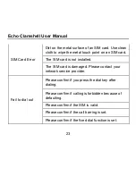 Preview for 23 page of Echo Clamshell User Manual