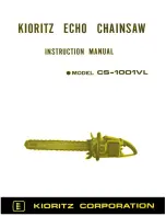 Предварительный просмотр 1 страницы Echo CS-1001VL Instruction Manual