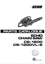 Предварительный просмотр 1 страницы Echo CS 1200 Parts Catalog