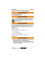 Предварительный просмотр 9 страницы Echo CS-2511PN Operator'S Manual