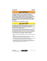 Предварительный просмотр 11 страницы Echo CS-2511PN Operator'S Manual