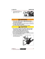 Предварительный просмотр 33 страницы Echo CS-2511TN Operator'S Manual