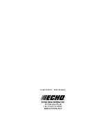 Предварительный просмотр 64 страницы Echo CS-2511TN Operator'S Manual