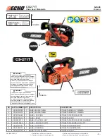 Предварительный просмотр 13 страницы Echo CS-271T Parts Catalog