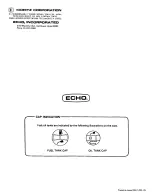 Предварительный просмотр 17 страницы Echo CS-280E Operator'S Manual