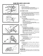 Предварительный просмотр 14 страницы Echo CS-3000 TYPE 1E - SERIAL NUMBER 2994 - 4033 Operator'S Manual