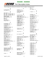 Preview for 23 page of Echo CS-3400 Parts Catalog