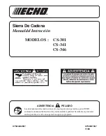 Echo CS-346 Manual Del Instrucción предпросмотр