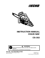 Preview for 1 page of Echo CS-352 Instruction Manual